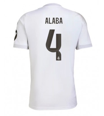 Real Madrid David Alaba #4 Hjemmebanetrøje 2025-26 Kortærmet